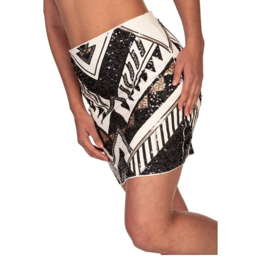Express Sequins Mini Skirt